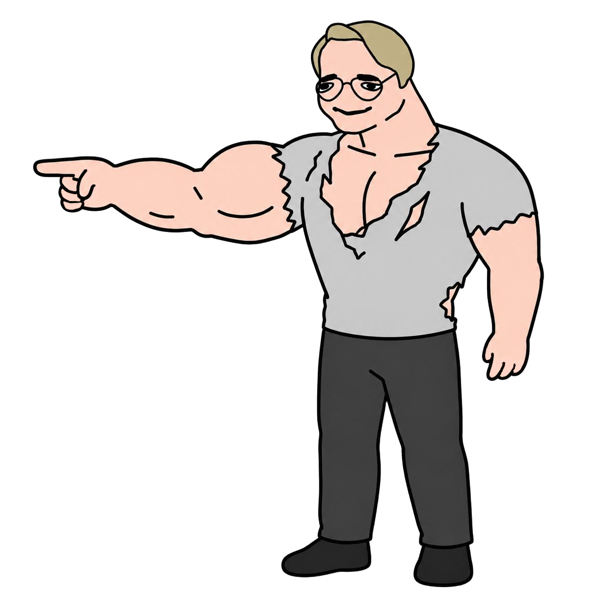 Torvalds Mascot Pointing